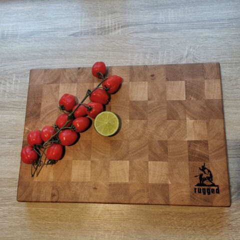 Ąžuolinė pjaustymo lentelė 45x30 cm, 40 mm storio, padengta OSMO alyva