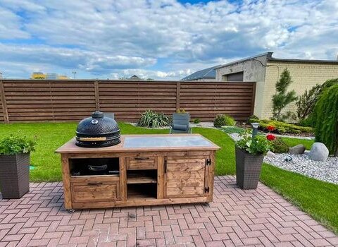 Kamado stalas 2m